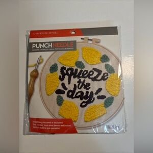 Punch Needle Kit with Lemon Design